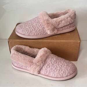 Skechers Bright Blossom Cozy Campfire Floral Quilted Slipper